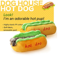 Cozy Hot Dog Shaped Dog Bed