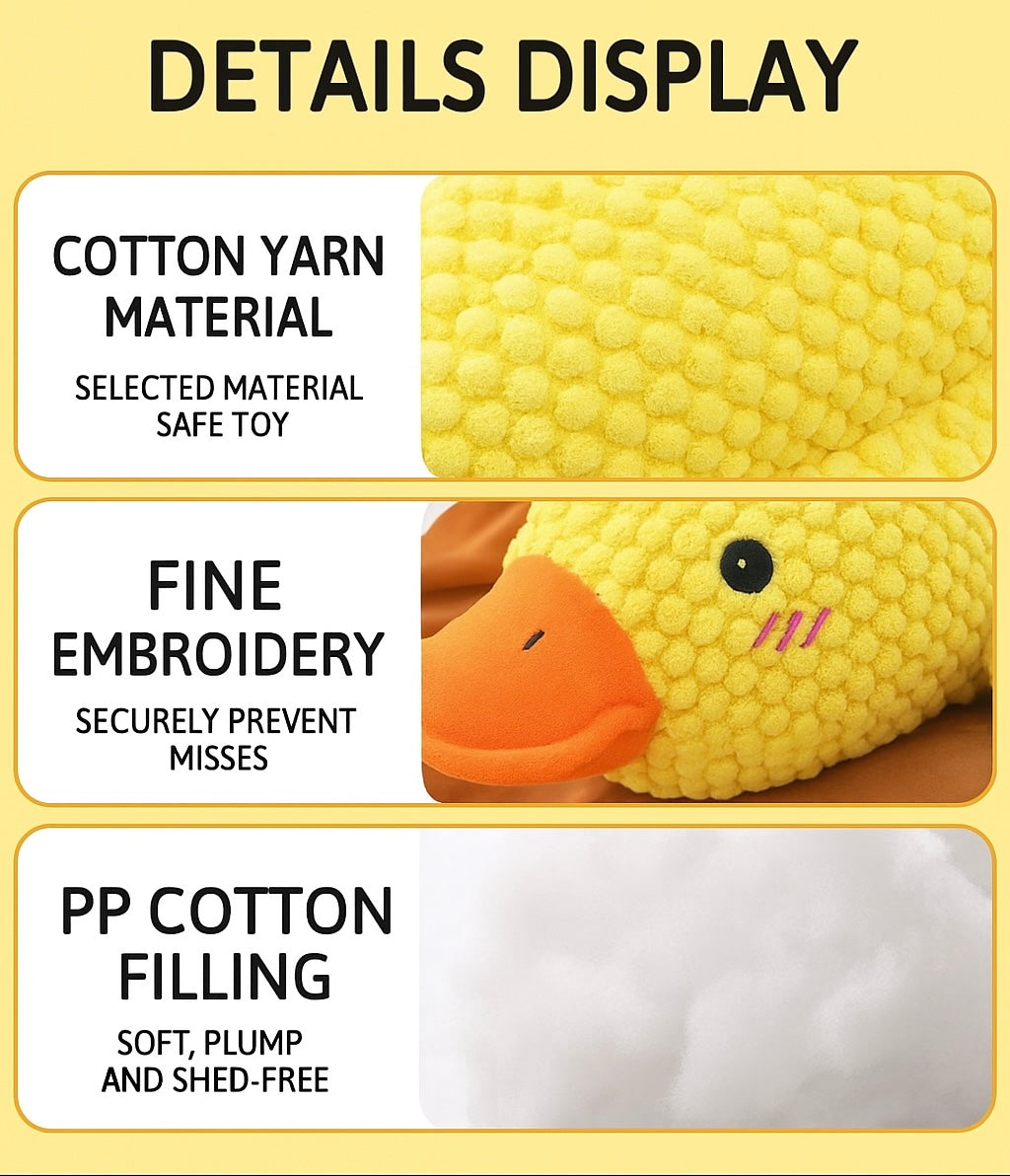 Squeaky Plush Duck Toy