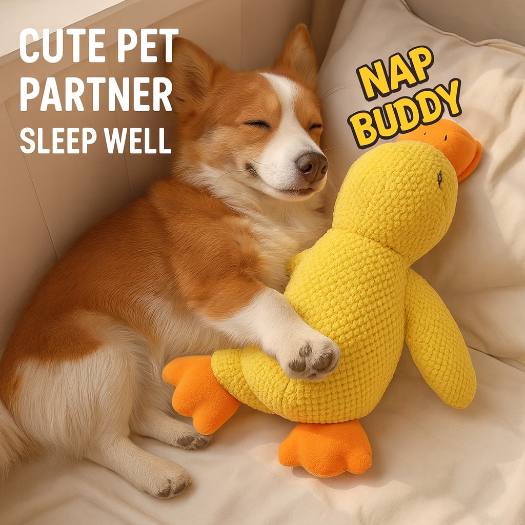 Squeaky Plush Duck Toy