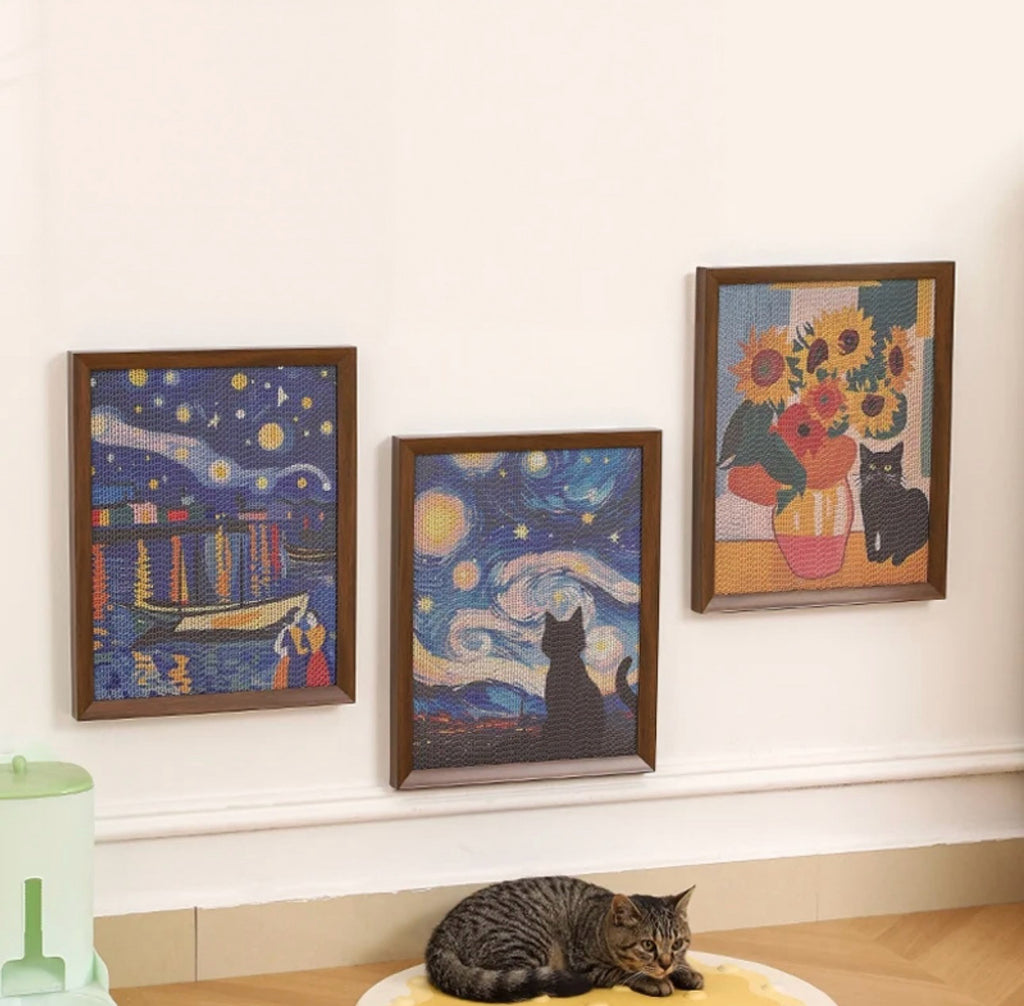 Cat Scratching Art Pad