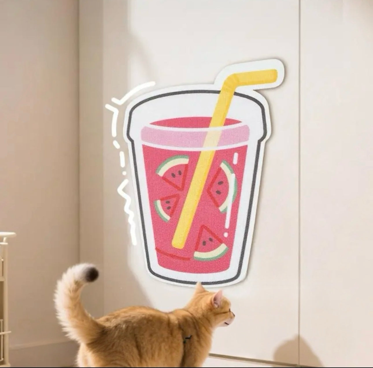 Juice Cup Cat Scratching Board