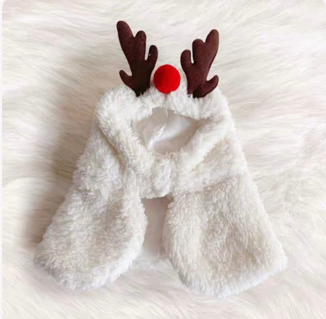 Christmas Hooded Pet Cape