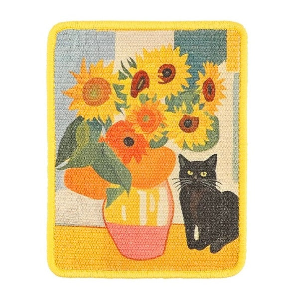 Cat Scratching Art Pad