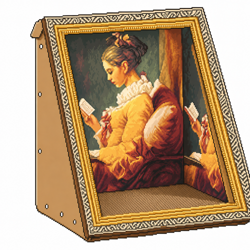 The Girl Reading Cat Lounger